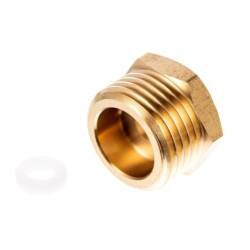 Переходник кран-подводка 1/2" х 7/16" н-в  с фторопластовой прокладкой