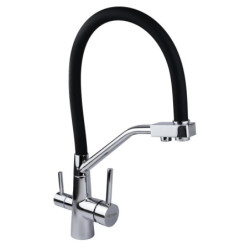 Смеситель с отдельным краном питьевой воды Гейзер Ниагара, хромированный